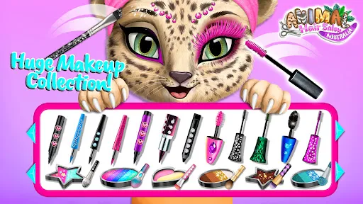 Gameplay screenshot 1 from Animal Hair Salon Australia - Educational game