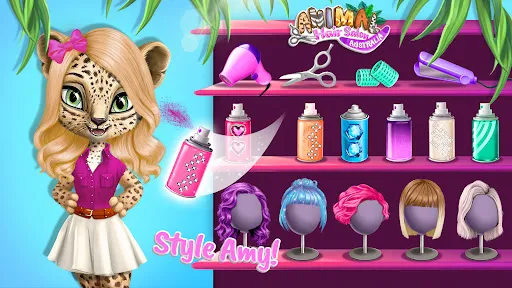 Gameplay screenshot 2 from Animal Hair Salon Australia - Educational game
